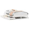 vidaXL Cadre de lit sans matelas blanc 120x200 cm bois de pin massif