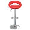 vidaXL Tabourets de bar lot de 2 rouge similicuir