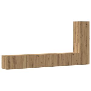 vidaXL Ensemble de meuble TV mural 3 pcs ch&ecirc;ne artisanal
