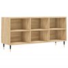 vidaXL Meuble TV chêne sonoma 103,5x30x50 cm bois d'ingénierie