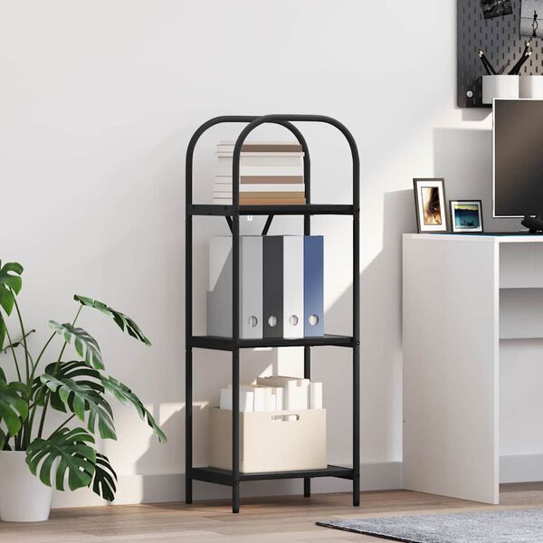 vidaXL &Eacute;tag&egrave;re Ch&ecirc;ne noir 40 x 30 x 109 cm Bois d'ing&eacute;nierie