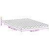 vidaXL Matelas Blanc 140 x 200 cm Tissu jacquard