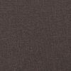 vidaXL Cadre de lit sans matelas Hanko marron foncé 140x200 cm tissu