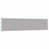 vidaXL Auvent lat&eacute;ral r&eacute;tractable de patio 117x514 cm Gris