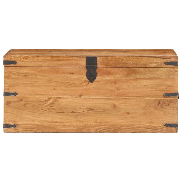 vidaXL Coffre 90x40x40 cm Bois d'acacia solide