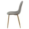 Venture Home Chaises &agrave; manger lot de 2 Polar polyester gris et naturel