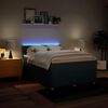 vidaXL Sommier &agrave; lattes de lit avec matelas Bleu 140x200 cm Tissu