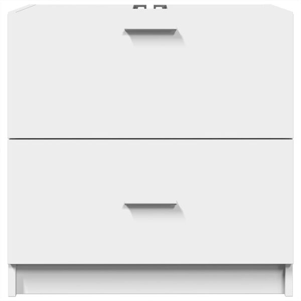 vidaXL Armoire d'évier blanc 59x37x59 cm bois d'ingénierie