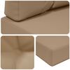 vidaXL Coussin de canap&eacute; d'ext&eacute;rieur 2 pcs Taupe Polyester