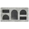 vidaXL Meuble TV Gris béton 80 x 35 x 40 cm Bois d'ingénierie