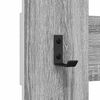 vidaXL Porte-manteau mural Montage mural Gris Sonoma 65 x 3 x 100 cm
