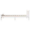 vidaXL Cadre de lit sans matelas blanc 90x190 cm bois de pin massif