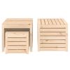 vidaXL Ensemble de boîtes de jardin 4 pcs bois de pin massif