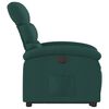vidaXL Fauteuil inclinable &eacute;lectrique vert fonc&eacute; tissu