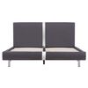vidaXL Cadre de lit sans matelas gris similicuir 140x200 cm