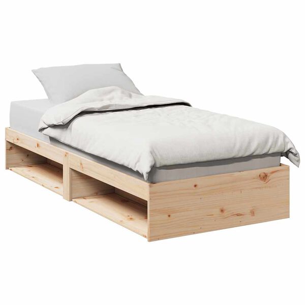 vidaXL Lit de jour sans matelas 100x200 cm bois de pin massif