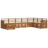 vidaXL Ensembles de canap&eacute;s 8 pcs Naturel Bois d'Acacia Massif