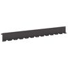 vidaXL Bordure de Pelouse 10 pc 102 x 10 x 4 cm Acier Noir