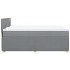 vidaXL Sommier &agrave; lattes de lit avec matelas Gris clair 160x200cm Tissu