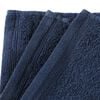vidaXL Serviettes pour invités 10pcs Coton 450g/m² 30x50cm Bleu marine
