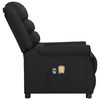 vidaXL Fauteuil électrique de massage Noir Similicuir