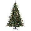 vidaXL Sapin de No&euml;l artificiel Vert 240 cm PVC, m&eacute;tal et plastique