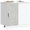 vidaXL Armoire de cuisine Porto gris b&eacute;ton bois d'ing&eacute;nierie