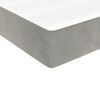 vidaXL Matelas de lit à ressorts ensachés Gris clair 100x200x20 cm