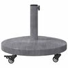 vidaXL Pied de parasol Aspect Bois Gris Foncé 48 x 48 x 32 cm