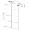vidaXL Paroi de douche Blanc 140x195 cm Verre ESG transparent