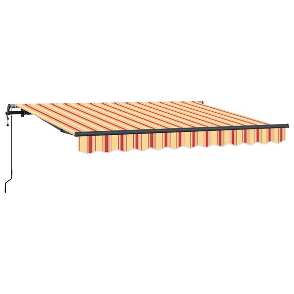 vidaXL Auvent R&eacute;tractable Jaune 350 x 200 cm tissu