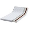 vidaXL Matelas Blanc 90 x 200 cm Tissu jacquard