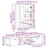 vidaXL Ensemble meuble TV FLORIN Ch&ecirc;ne artisanal Bois d'ing&eacute;nierie