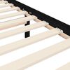 vidaXL Cadre de lit sans matelas noir 200x200 cm bois massif