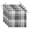 vidaXL Chaises de jardin avec coussins lot de 4 Bois d'acacia massif