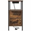 vidaXL Cabinet de chevet Ch&ecirc;ne fum&eacute; 30 x 48 x 61 cm Bois d'ing&eacute;nierie