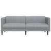 vidaXL Canapé à 3 places gris clair tissu