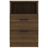 vidaXL Tables de chevet 2 pcs Ch&ecirc;ne marron Bois d'ing&eacute;nierie