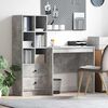 vidaXL Bureau avec tiroir 2 pcs Gris b&eacute;ton