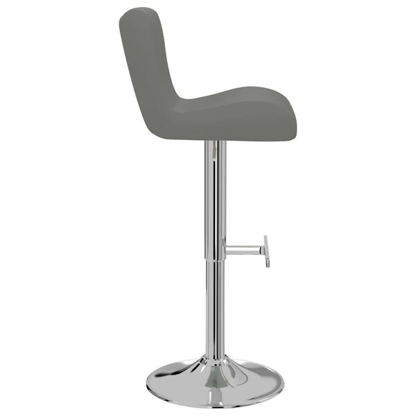 vidaXL Tabourets de bar lot de 2 gris similicuir