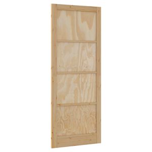 vidaXL Porte int&eacute;rieure 83 x 232 cm Contreplaqu&eacute; Naturel