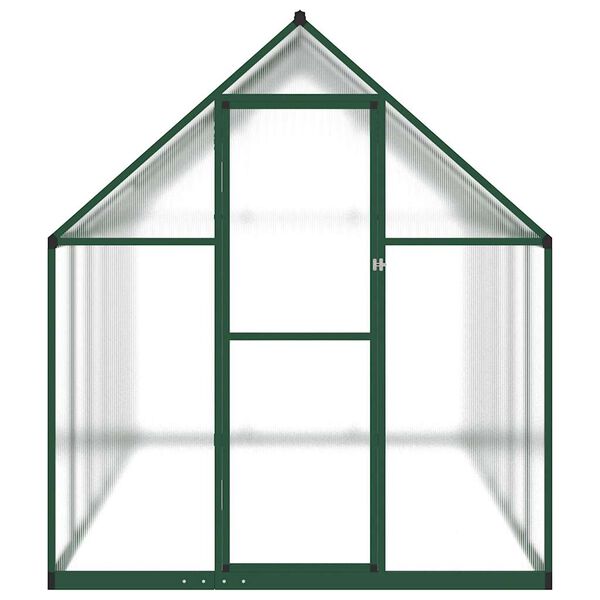 vidaXL Serre avec cadre de base vert 334x169x195 cm aluminium