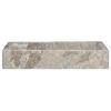 vidaXL Lavabo Gris 58x39x10 cm Marbre