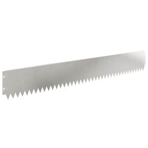 vidaXL Bordure de Pelouse 30 pcs 103 x 15 cm Acier Argent&eacute;