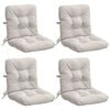 vidaXL Coussins de Chaise &agrave; Dossier Haut en 4 Pi&egrave;ces VIANEN 4 pc