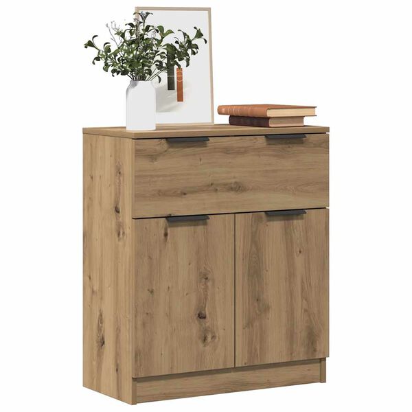 vidaXL Buffet chêne artisanal 60x30x70 cm bois d'ingénierie