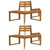 vidaXL Banc d'Arbre 2 pc 160 x 140 x 86 cm Bois d'Acacia Massif