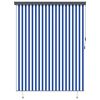 vidaXL Store enrouleur Bleu et Blanc 200 x 250 cm Tissu et Aluminium