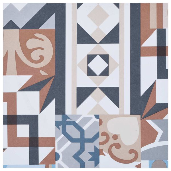 vidaXL Planches de sol 55 pcs Multicolore 5,11 m&sup2; PVC