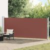 vidaXL Auvent lat&eacute;ral r&eacute;tractable de patio 600x160 cm marron